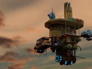 flying gas station 3Dモデル