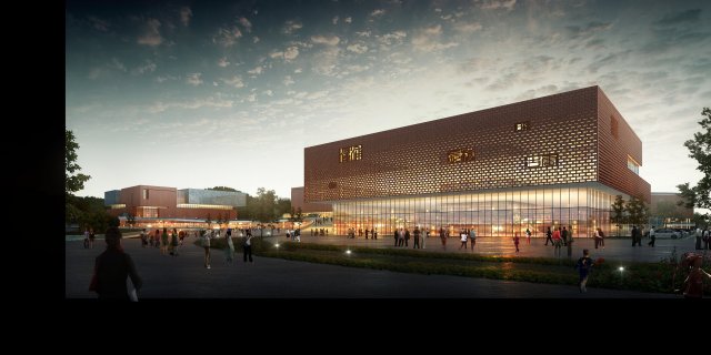 commercial business center 003 3D Model .c4d .max .obj .3ds .fbx .stl .blend 