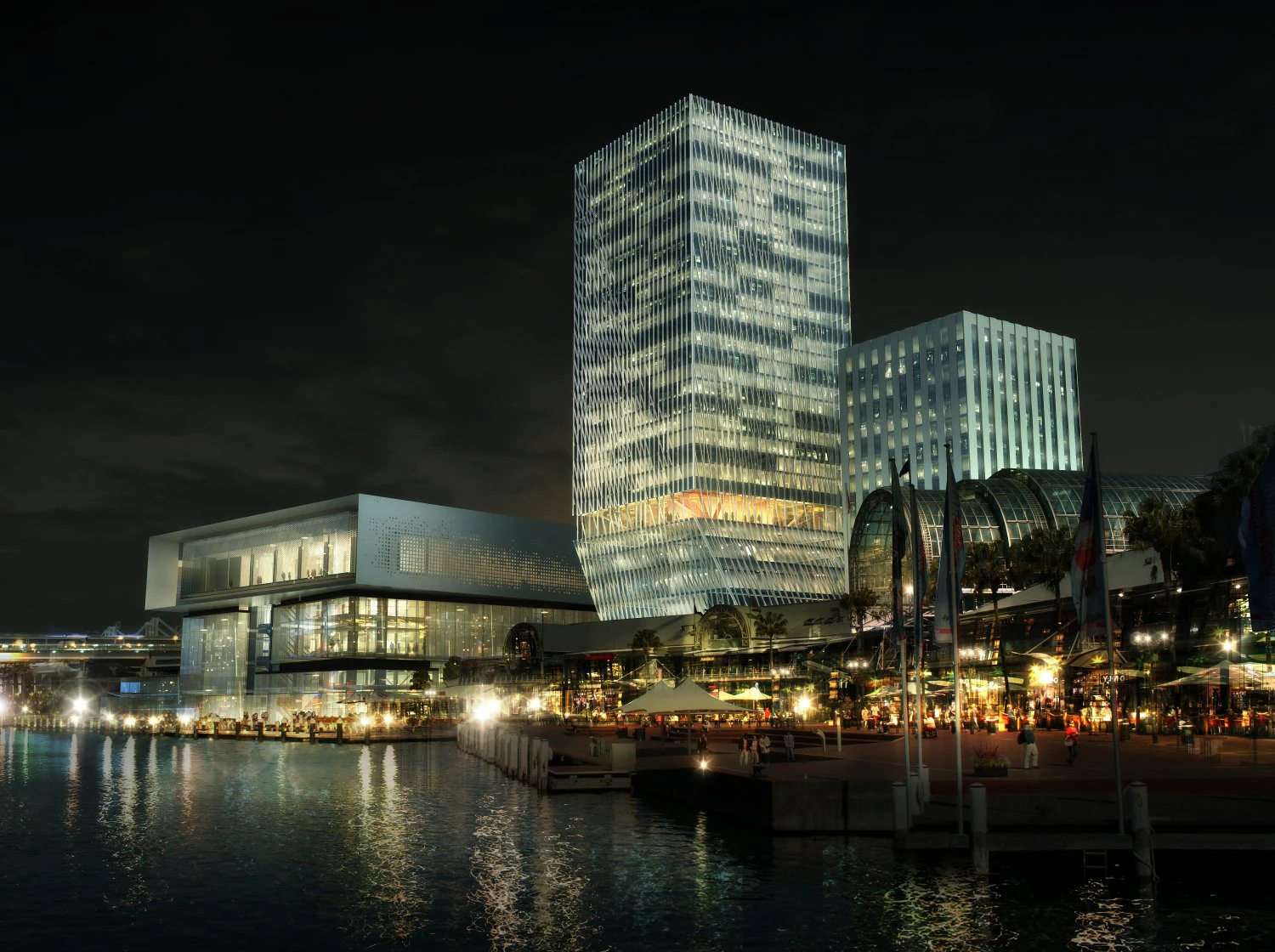 commercial business center 005 3D Model .c4d .max .obj .3ds .fbx .stl .blend 