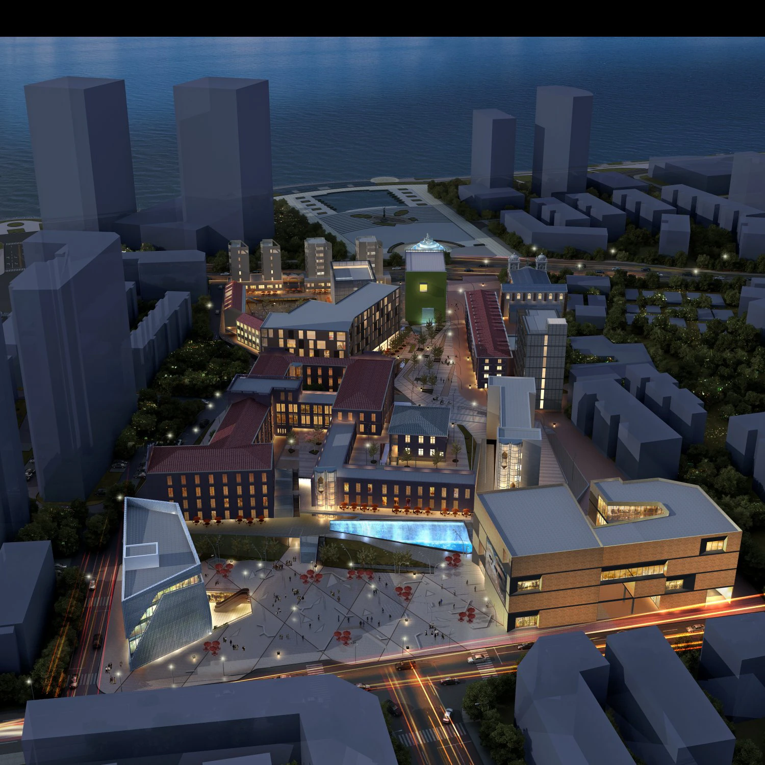 commercial business center 011 3D Model .c4d .max .obj .3ds .fbx .stl .blend 