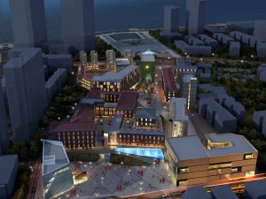 centro direzionale commerciale 011 Modello 3D