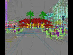 commercial business center 017 3D Model