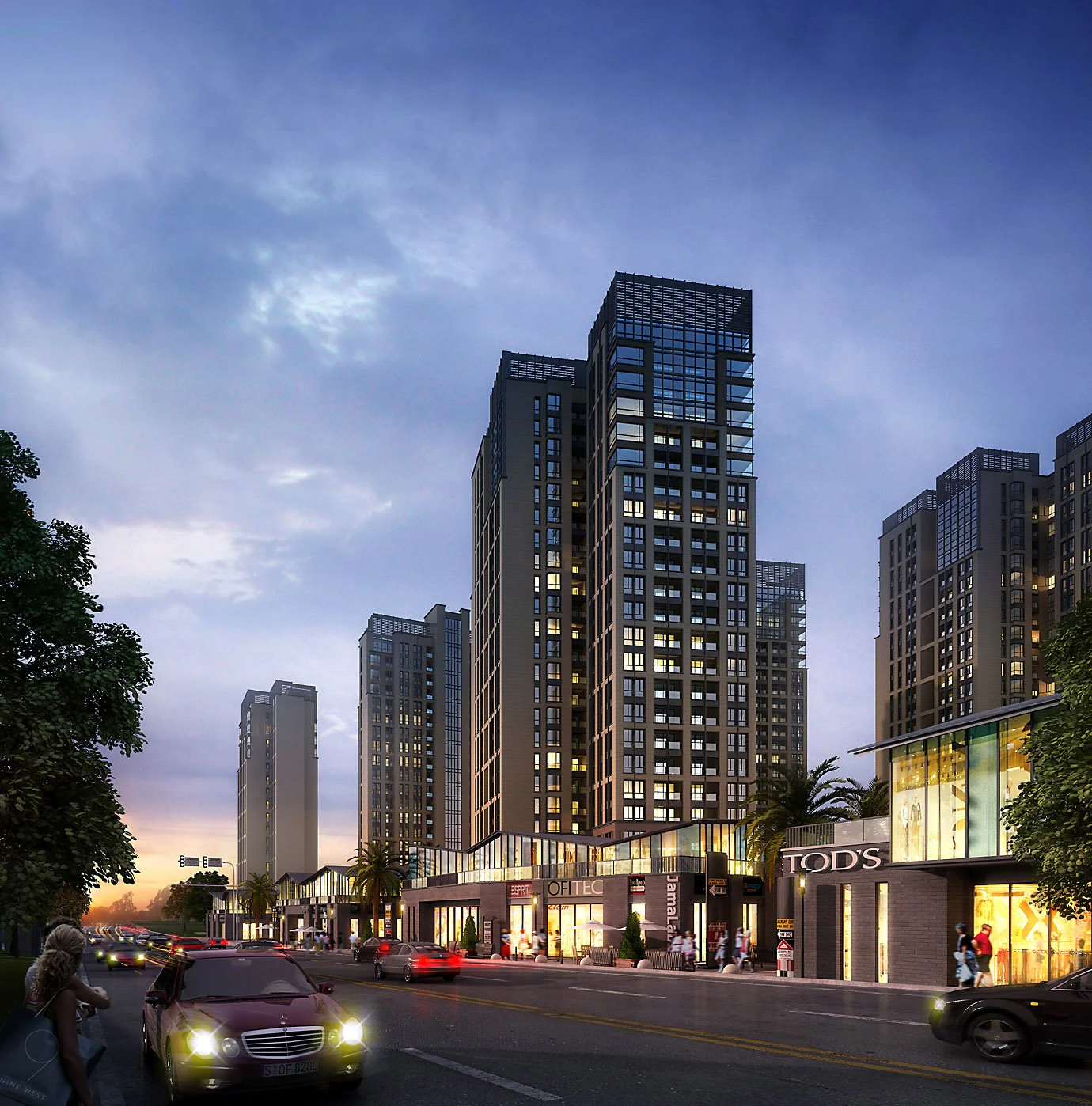 commercial business center 018 3D Model .c4d .max .obj .3ds .fbx .stl .blend 