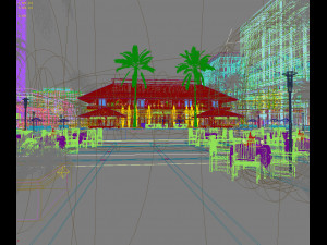 commercial business center 019 Modèle 3D