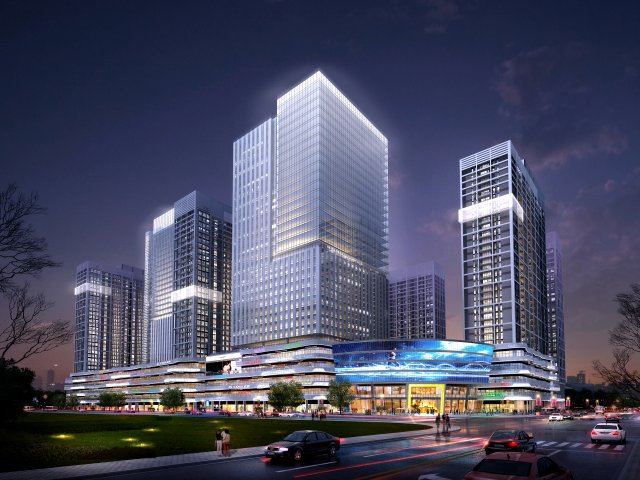 commercial business center 020 3D 모델 .c4d .max .obj .3ds .fbx .stl .blend 