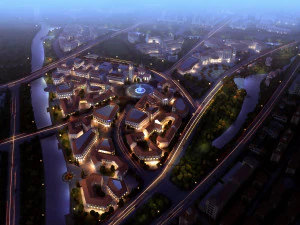 centro de neg&oacute;cios comercial 023 Modelo 3D