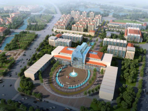 centro de neg&oacute;cios comercial 023 Modelo 3D