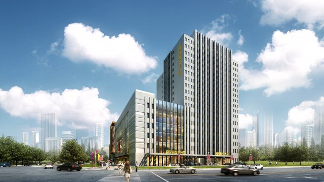 commercial business center 027 Modèle 3D .c4d .max .obj .3ds .fbx .stl .blend 