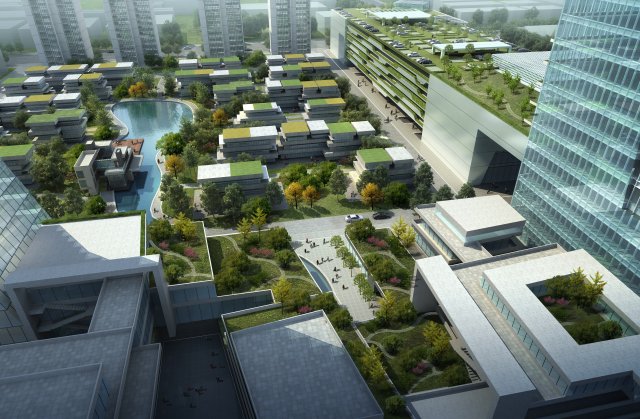 commercial business center 032 3D Model .c4d .max .obj .3ds .fbx .stl .blend 