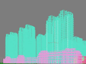 commercial business center 036 3D Model