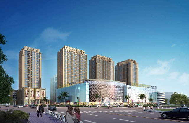 commercial business center 037 3D Model .c4d .max .obj .3ds .fbx .stl .blend 
