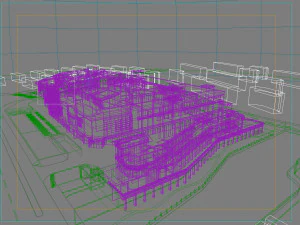 commercial business center 041 3D Model