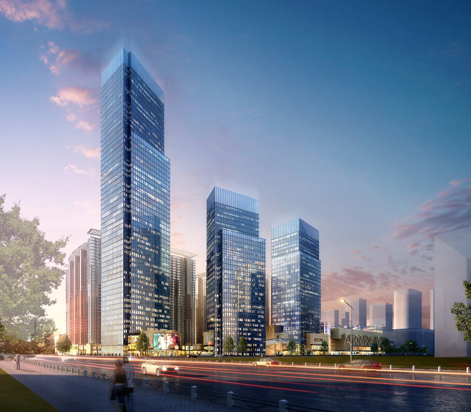 commercial business center 050 3D Model .c4d .max .obj .3ds .fbx .stl .blend 