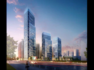 centro de neg&oacute;cios comercial 050 Modelo 3D