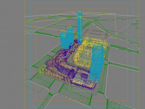 commercial business center 050 Modello 3D