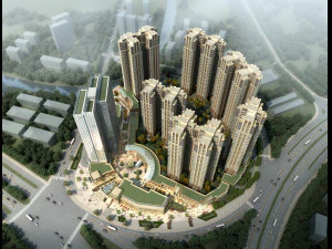 centro de neg&oacute;cios comercial 054 Modelo 3D