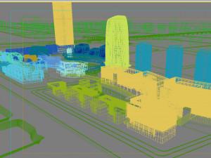 commercial business center 057 3D 모델