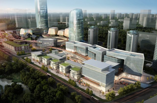 commercial business center 057 3D Model .c4d .max .obj .3ds .fbx .stl .blend