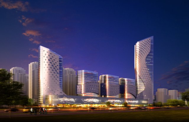 commercial business center 060 Modello 3D .c4d .max .obj .3ds .fbx .stl .blend 