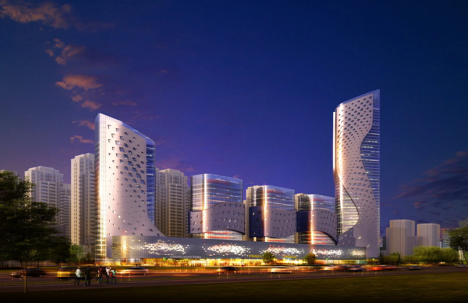 commercial business center 060 3D Model .c4d .max .obj .3ds .fbx .stl .blend 