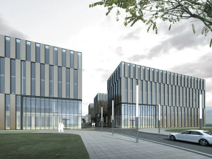 factory building 002 3D Model