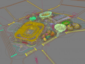 grand stadium 001 3Dモデル