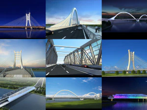 cole&ccedil;&atilde;o de ponte 003 Modelo 3D