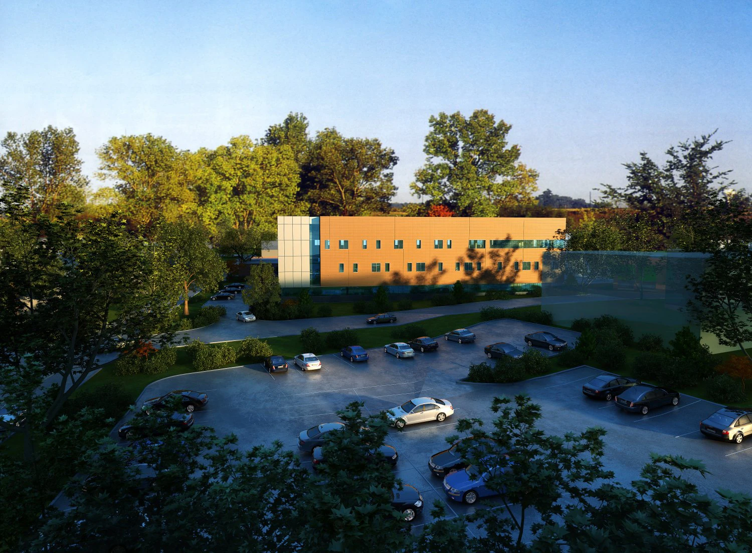 hospital building 001 3D Model .c4d .max .obj .3ds .fbx .stl .blend