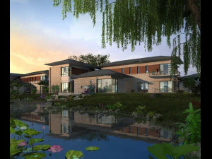 edif&iacute;cio do hotel 002 Modelo 3D