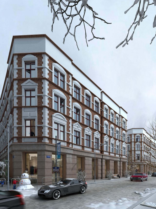 hotel building 006 Modelo 3D .c4d .max .obj .3ds .fbx .stl .blend 