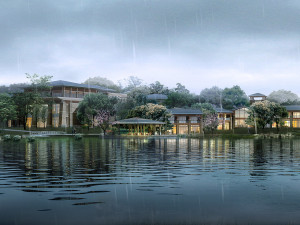 hotel building 010 Modelo 3D