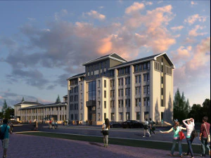 hotel building 012 3D Model
