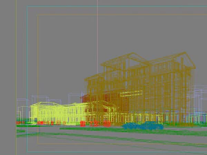 hotel building 012 3D Model