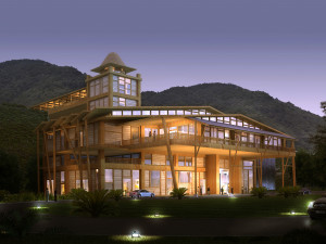 hotel building 017 Modello 3D