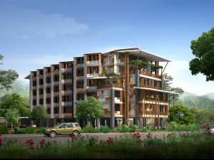 hotel building 017 Modello 3D