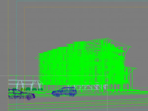 hotel building 017 Modello 3D
