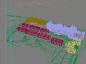 hotel building 019 Model 3D