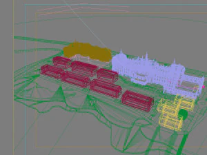 hotel building 019 3D Model
