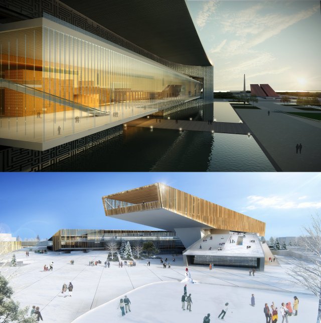 museum 07 3D Model .c4d .max .obj .3ds .fbx .stl .blend 
