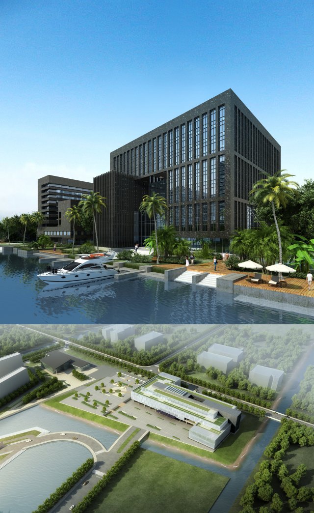 office building 003 Modèle 3D .c4d .max .obj .3ds .fbx .stl .blend 