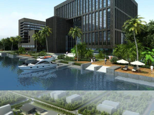 pr&eacute;dio de escrit&oacute;rios 003 Modelo 3D