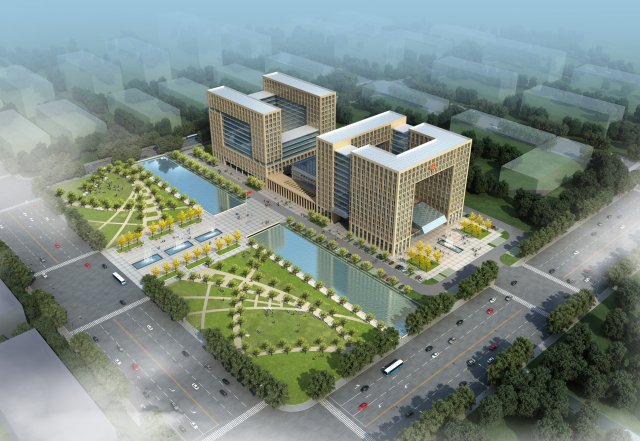 office building 005 3D 模型 .c4d .max .obj .3ds .fbx .stl .blend