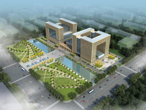 pr&eacute;dio de escrit&oacute;rios 005 Modelo 3D