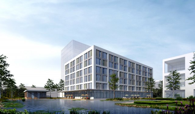 office building 008 3D 模型 .c4d .max .obj .3ds .fbx .stl .blend 