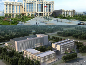 pr&eacute;dio de escrit&oacute;rios 009 Modelo 3D