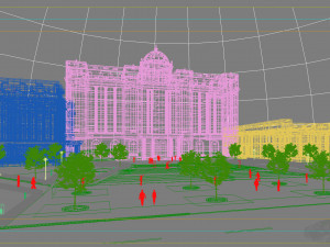 office building 009 Modèle 3D