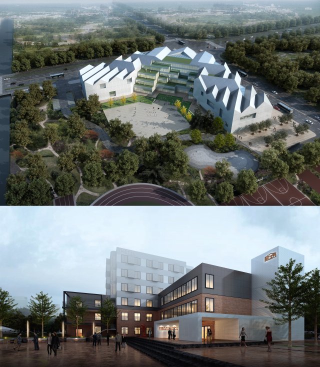 office building 014 3D 模型 .c4d .max .obj .3ds .fbx .stl .blend