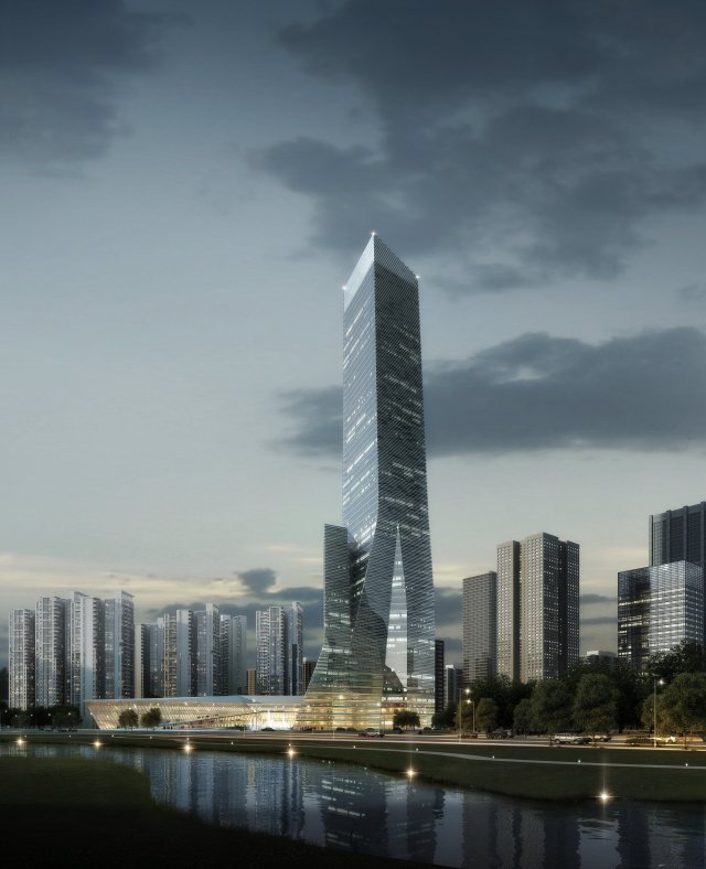 office skyscraper building 004 3D-Modell .c4d .max .obj .3ds .fbx .stl .blend 