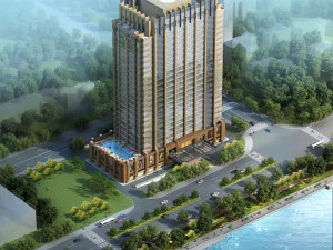 edif&iacute;cio de arranha-c&eacute;u de escrit&oacute;rio 009 Modelo 3D