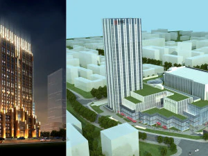 办公摩天大楼010 3D 模型